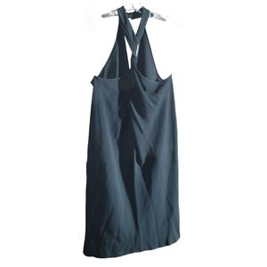 NWT Linda Allard x Ellen Tracy Elegant Little Black Halter Dress - Size 16